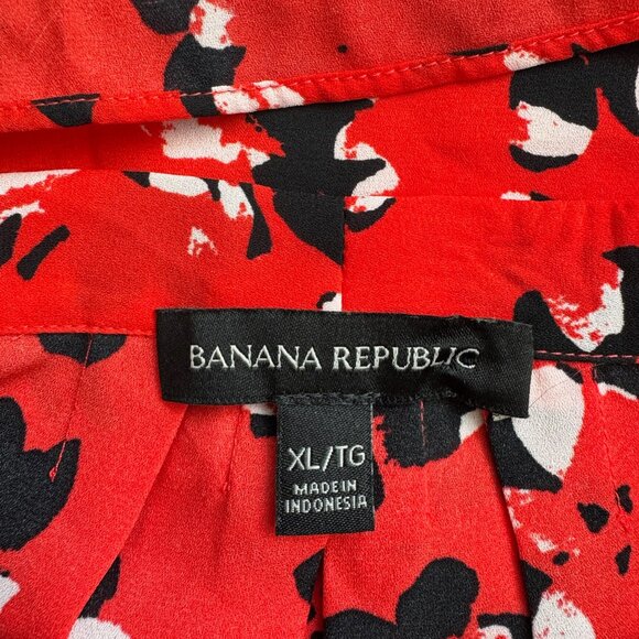 ✨ Banana Republic | Red Floral Dress | Size XL ✨ - Picture 3 of 7